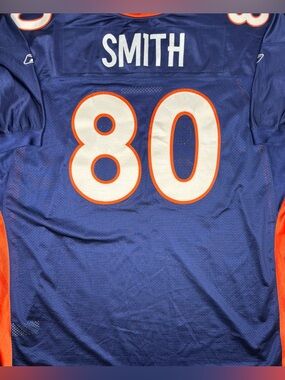 Rod Smith Denver Broncos Authentic Reebok Jersey Sz 60
